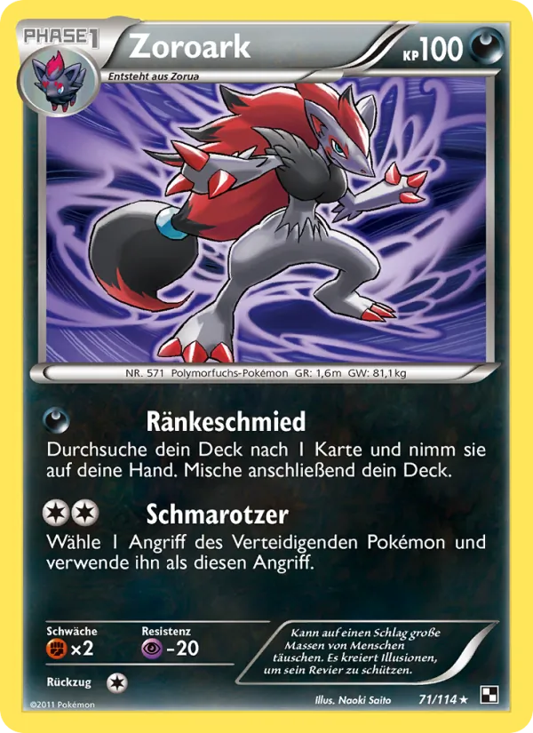 Zoroark (Schwarz & Weiß #71/114)