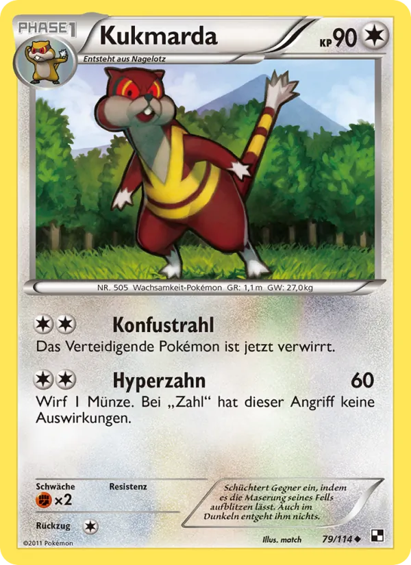 Kukmarda (Schwarz & Weiß #79/114)