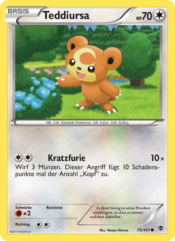 Teddiursa (Plasma Blast #75/101)