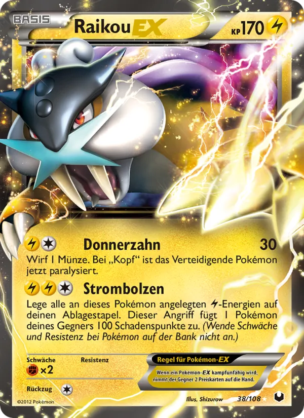 Raikou-EX (Erforscher der Finsternis #38/108)