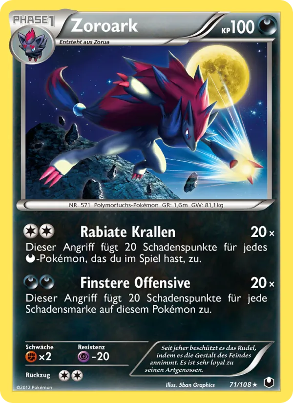 Zoroark (Dark Explorers #71/108)
