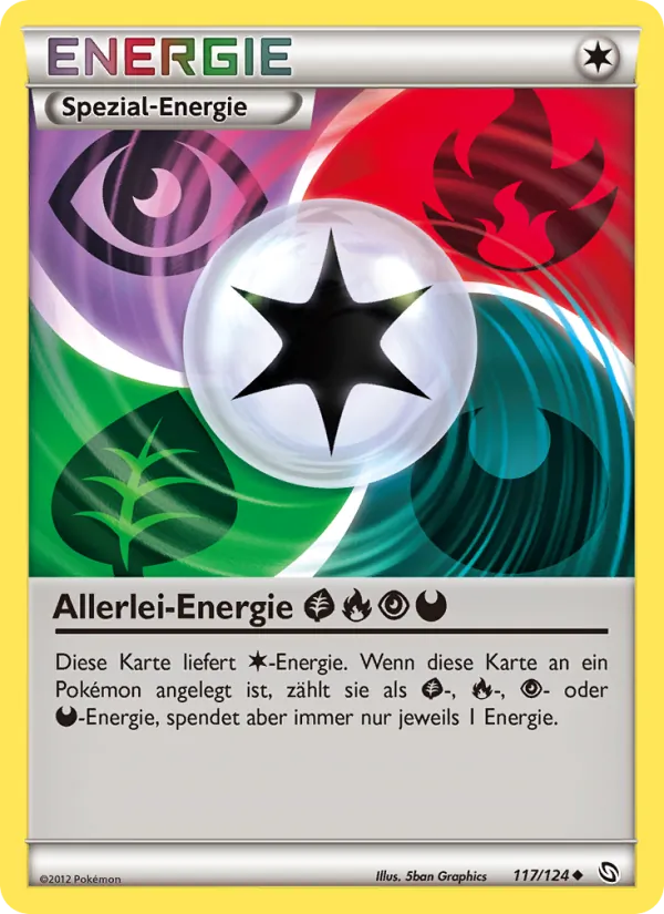 Allerlei-Energie GrassFirePsychicDarkness (Dragons Exalted #117/124)