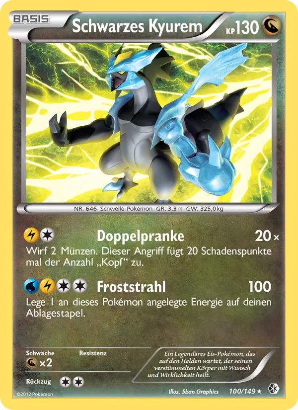 Schwarzes Kyurem (Boundaries Crossed #100/149)
