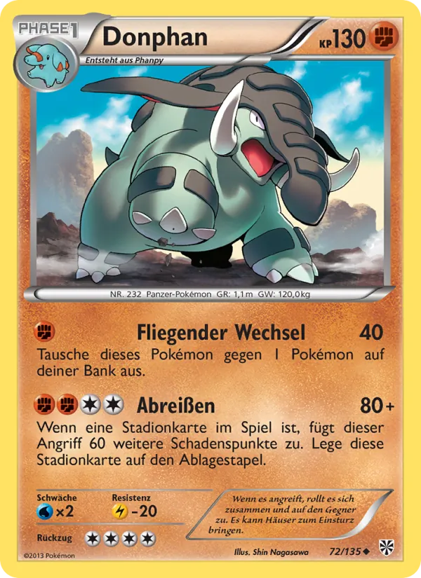 Donphan (Plasma-Sturm #72/135)