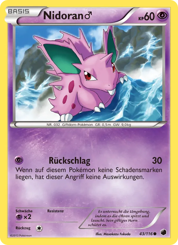 Nidoran♂ (Plasma-Frost #43/116)