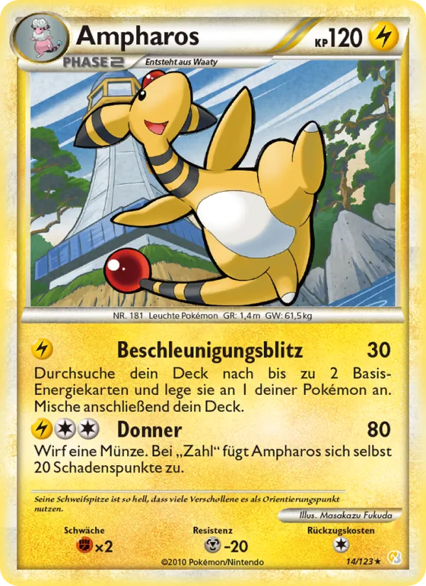 Ampharos (HeartGold SoulSilver #14/123)