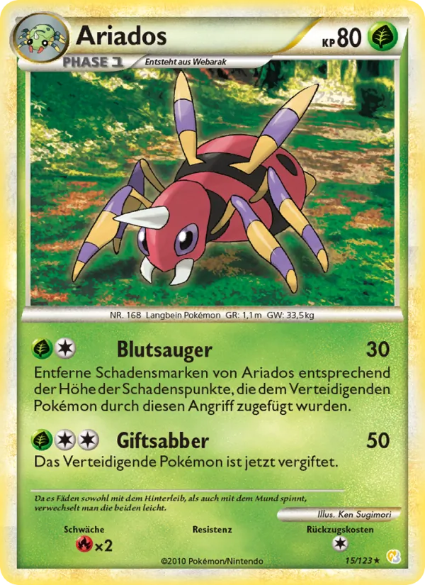 Ariados (HeartGold SoulSilver #15/123)