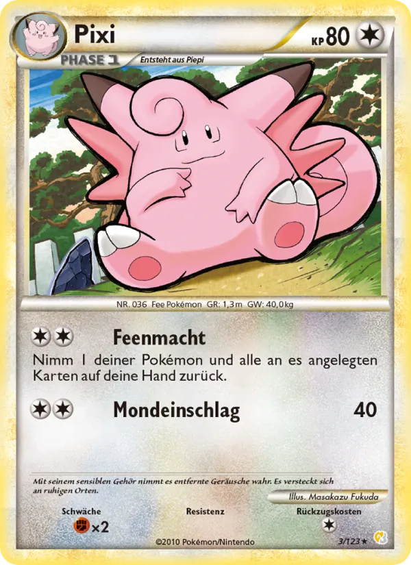 Pixi (HeartGold SoulSilver #3/123)