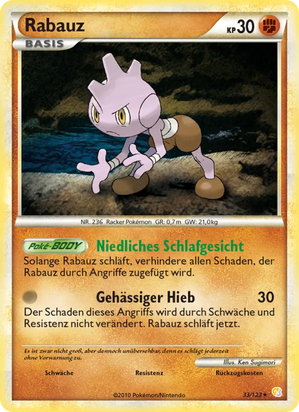 Rabauz (HeartGold SoulSilver #33/123)