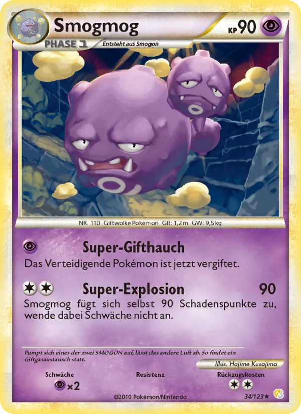 Smogmog (HeartGold SoulSilver #34/123)