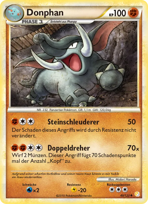 Donphan (HeartGold SoulSilver #40/123)