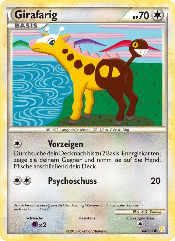 Girafarig (HeartGold SoulSilver #64/123)