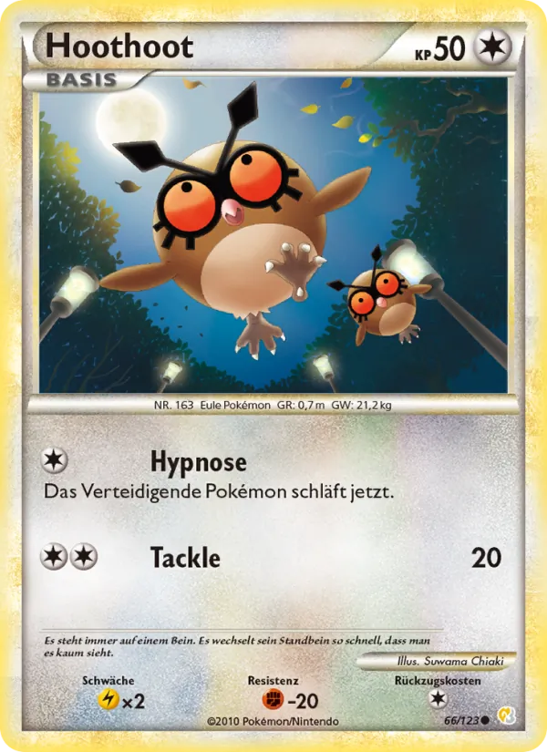 Hoothoot (HeartGold SoulSilver #66/123)