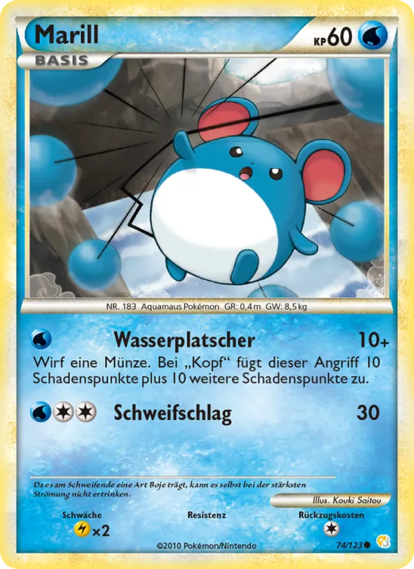 Marill (HeartGold SoulSilver #74/123)
