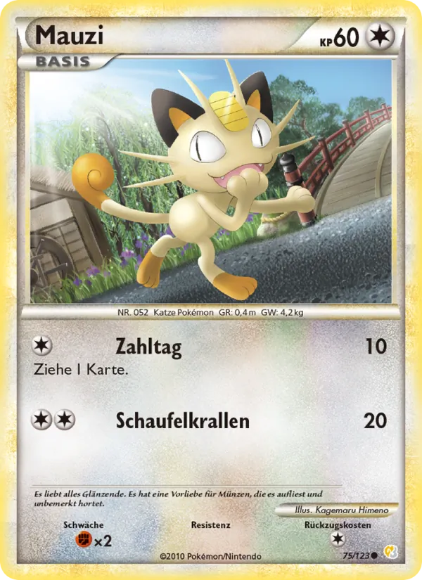 Mauzi (HeartGold SoulSilver #75/123)