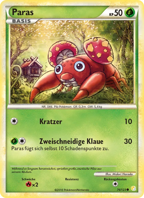 Paras (HeartGold SoulSilver #76/123)