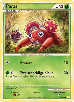 Paras (HeartGold SoulSilver #76/123)