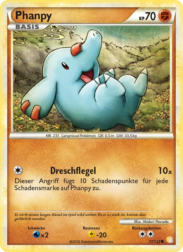 Phanpy (HeartGold SoulSilver #77/123)