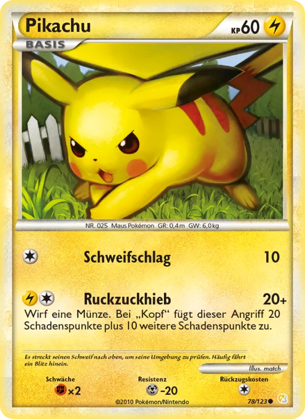 Pikachu (HeartGold SoulSilver #78/123)