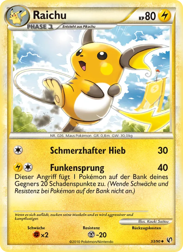 Raichu (Undaunted #33/90)
