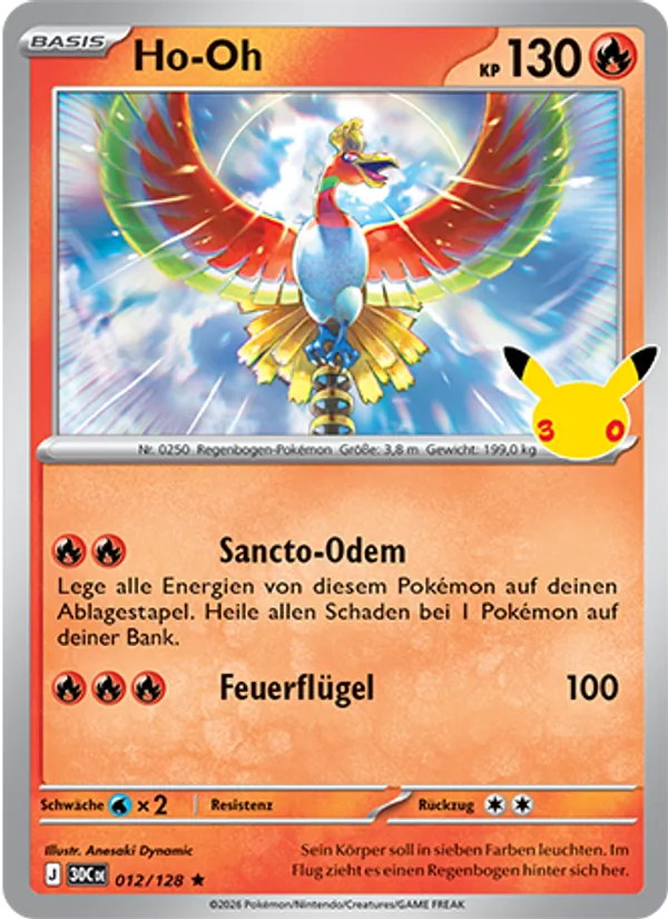 Ho-Oh (30 Jahre #012/128)