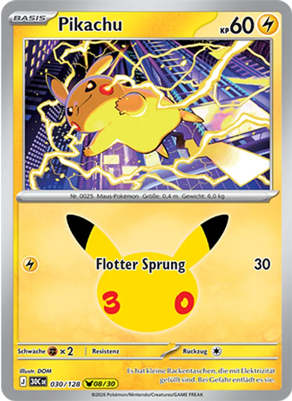 Pikachu (30 Jahre #030/128)