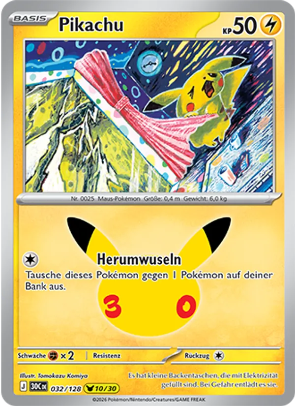 Pikachu (30th Celebration #032/128)