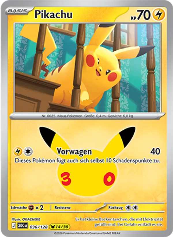 Pikachu (30 Jahre #036/128)