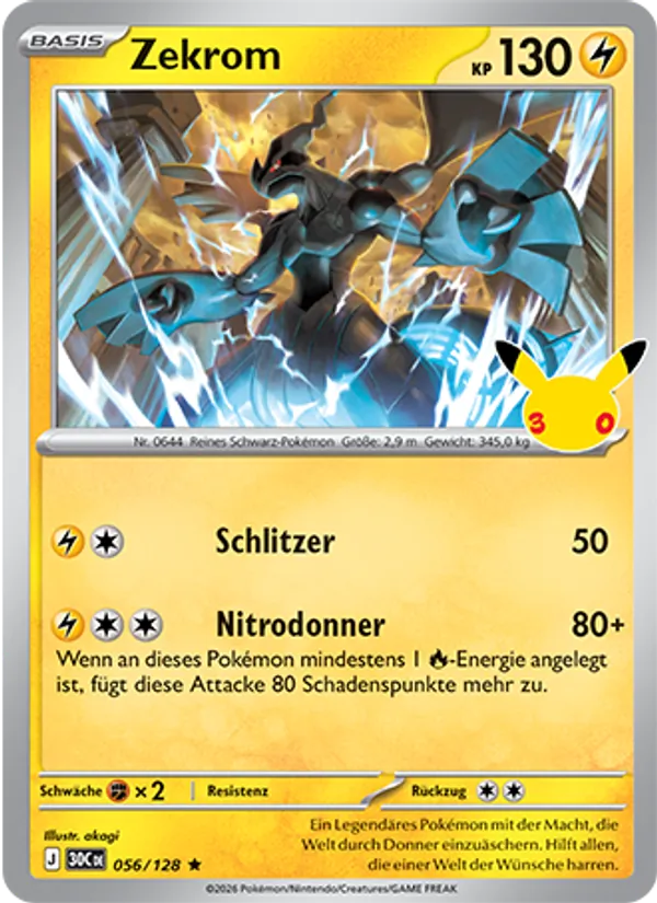 Zekrom (30 Jahre #056/128)