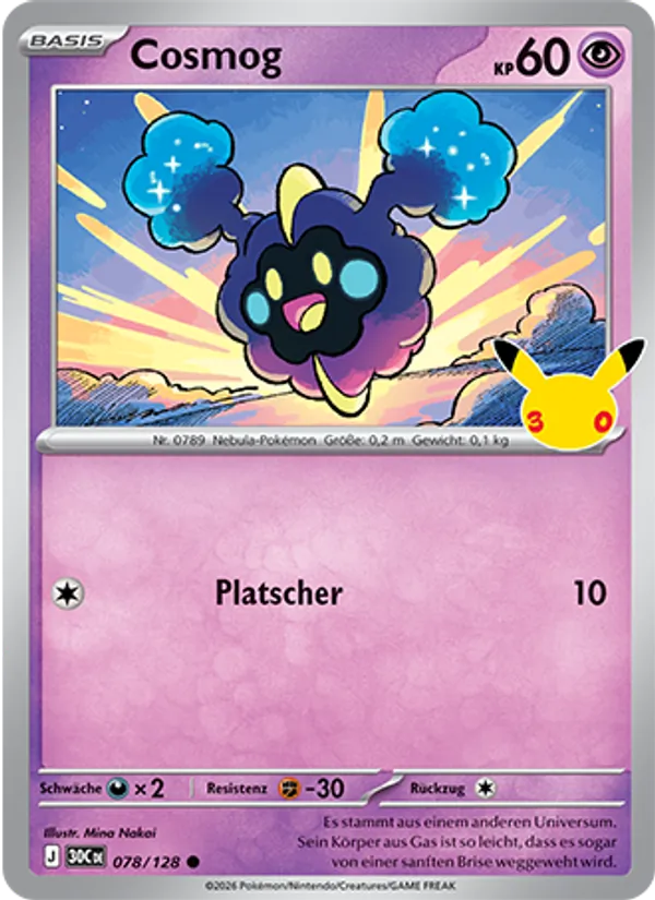 Cosmog (30th Celebration #078/128)