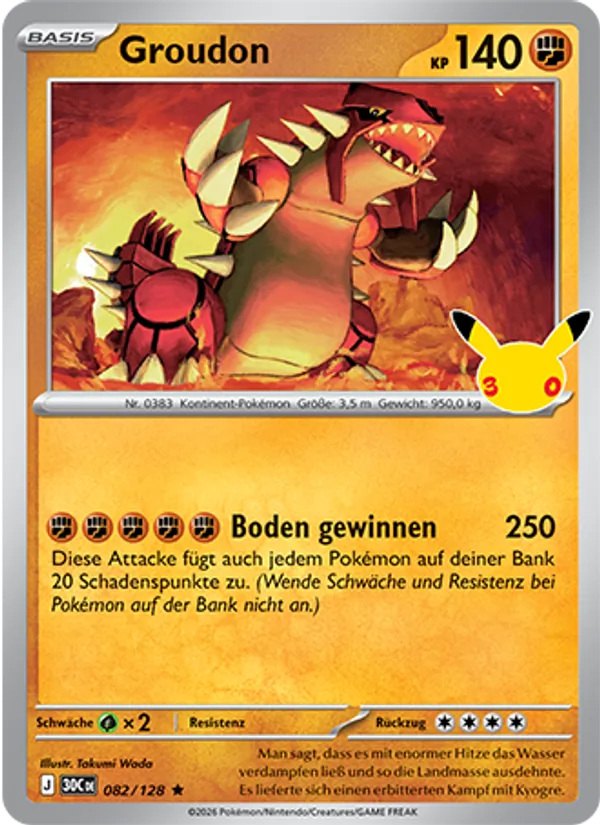 Groudon (30 Jahre #082/128)