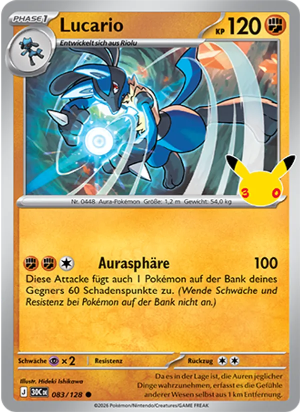 Lucario (30 Jahre #083/128)