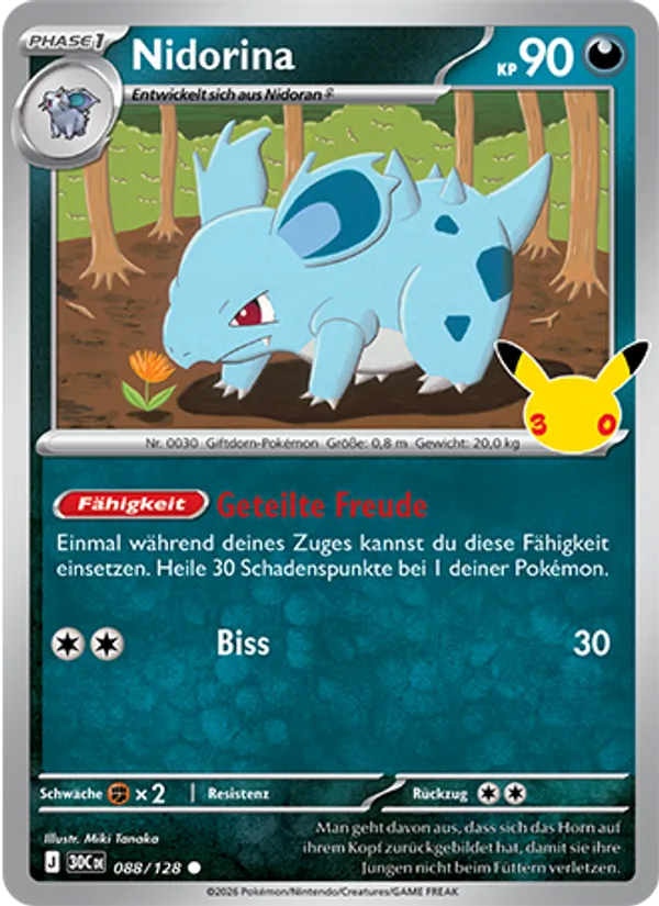 Nidorina (30th Celebration #088/128)