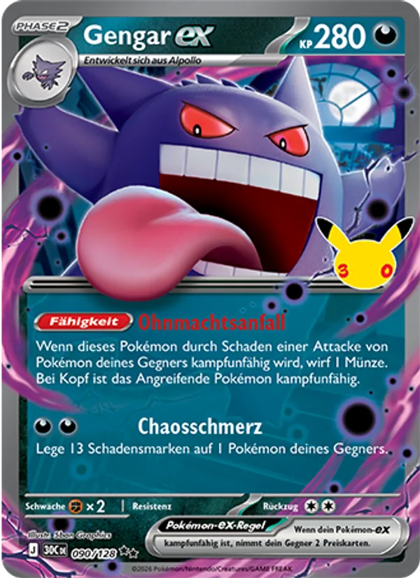 Gengar-ex (30 Jahre #090/128)