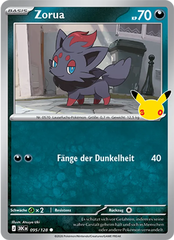 Zorua (30th Celebration #095/128)