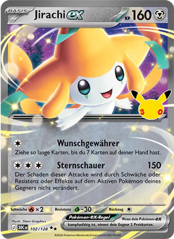 Jirachi-ex (30 Jahre #102/128)