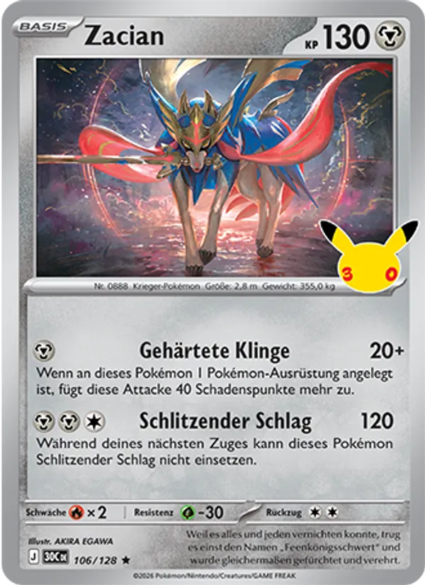 Zacian (30th Celebration #106/128)