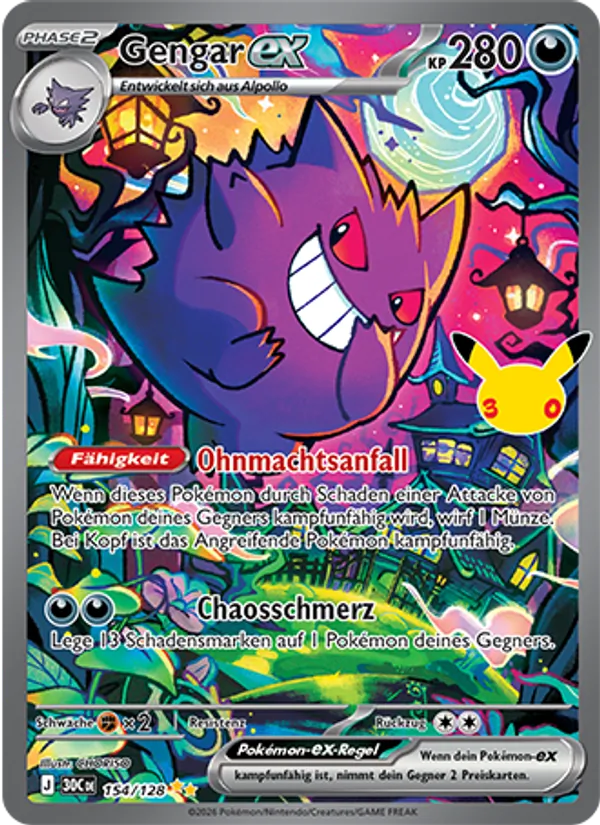 Gengar-ex (30 Jahre #154/128)