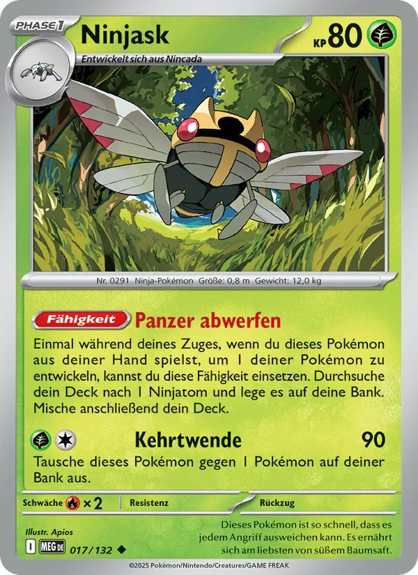 Ninjask (Mega-Entwicklung #017/132)