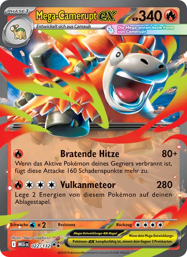 Mega-Camerupt-ex (Mega-Entwicklung #022/132)