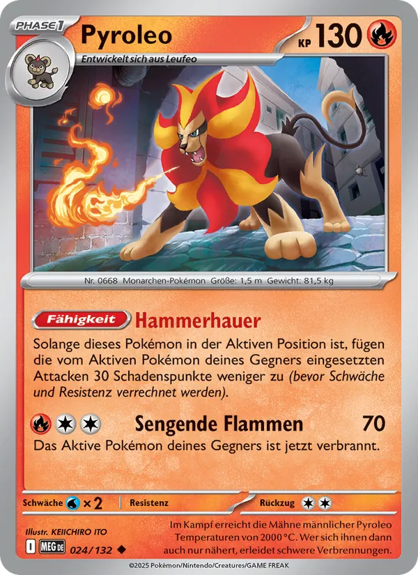 Pyroleo (Mega-Entwicklung #024/132)