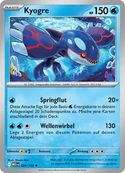 Kyogre (Mega-Entwicklung #034/132)
