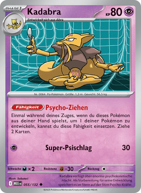 Kadabra (Mega-Entwicklung #055/132)