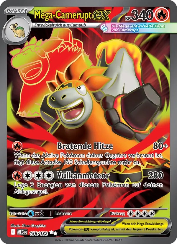 Mega-Camerupt-ex (Mega Evolution #156/132)