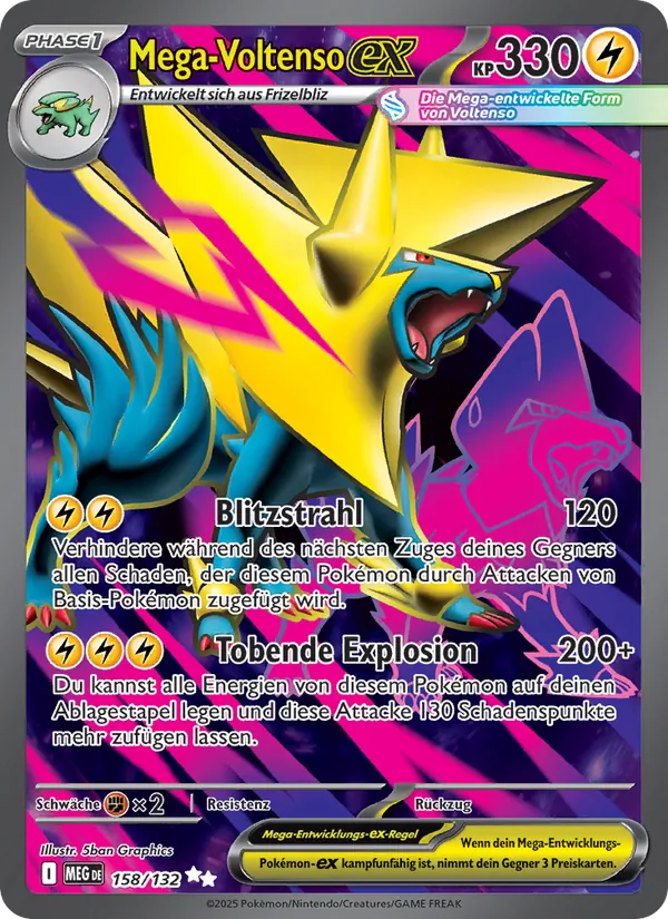 Mega Voltenso-ex (Mega-Entwicklung #158/132)