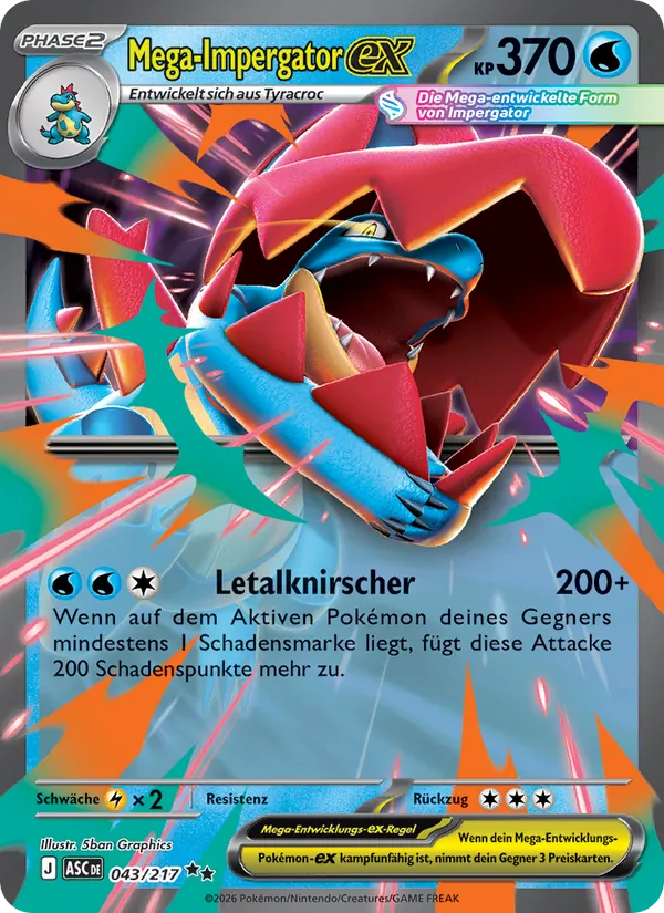 Mega-Impergator-ex (Erhabene Helden #043/217)