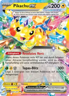 Pikachu-ex (Erhabene Helden #057/217)