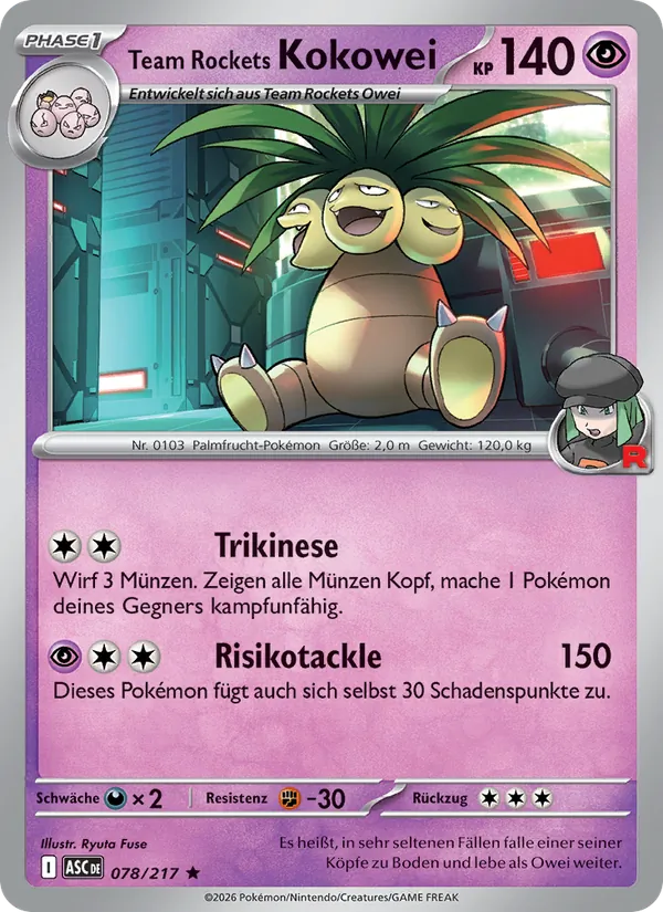 Team Rockets Kokowei (Erhabene Helden #078/217)