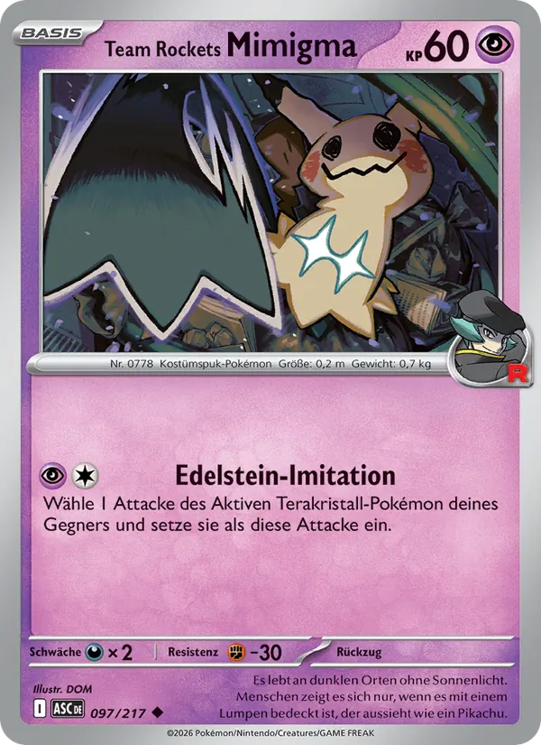 Team Rockets Mimigma (Erhabene Helden #097/217)