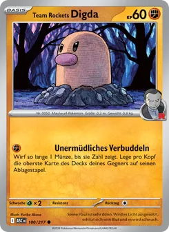Team Rockets Digda (Erhabene Helden #100/217)
